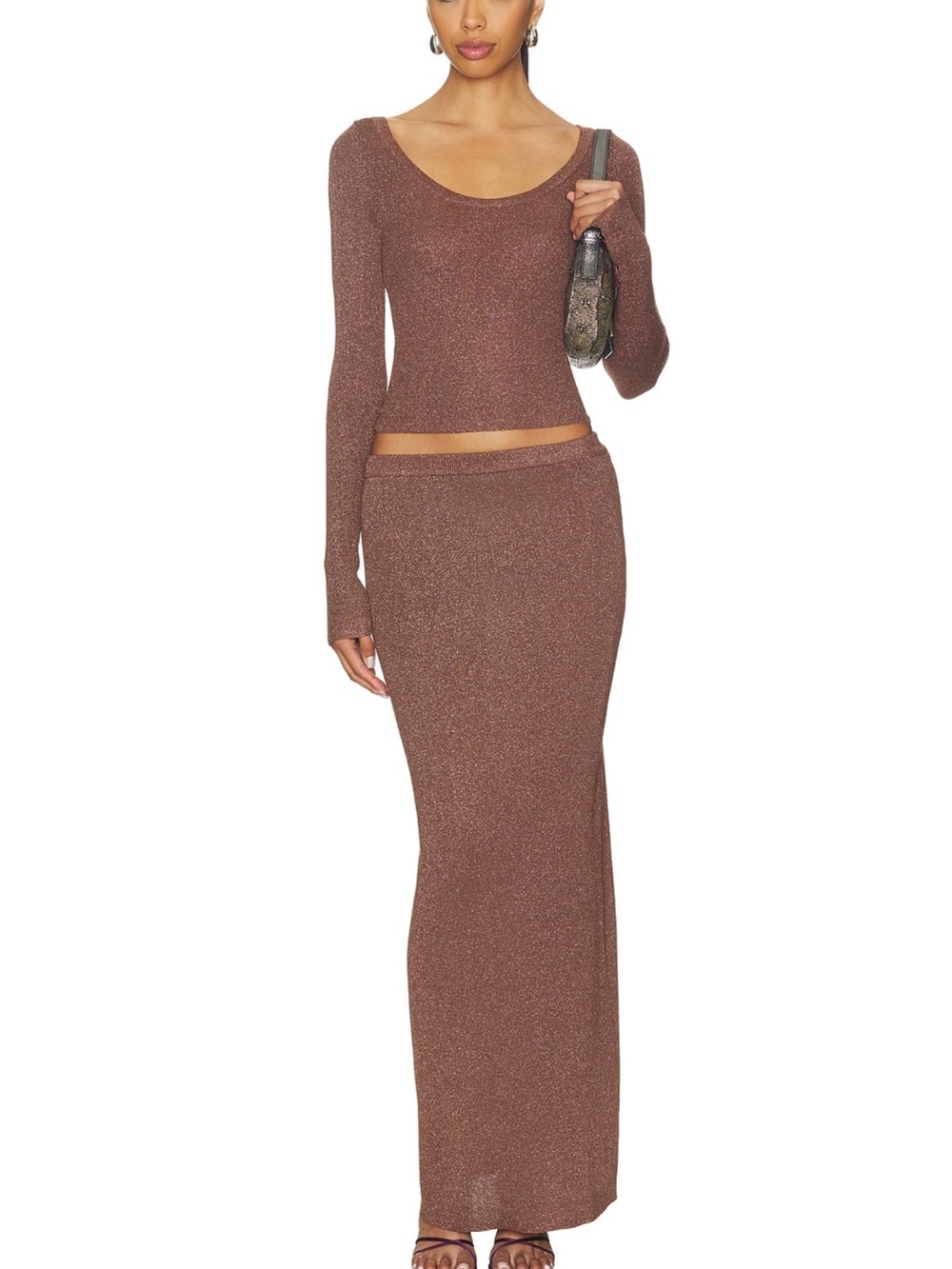 SNDYS Rumer Knit Maxi Skirt Set